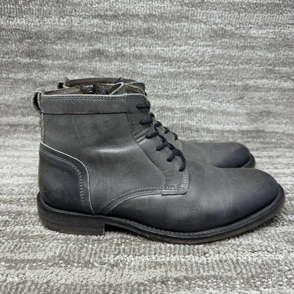 Bed Stu Gray Leather Boots - Picture 1 of 9